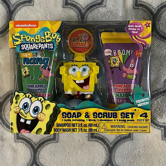 Nickelodeon Bath, Skin & Hair Spongebob Squarepants Soap And Scrub